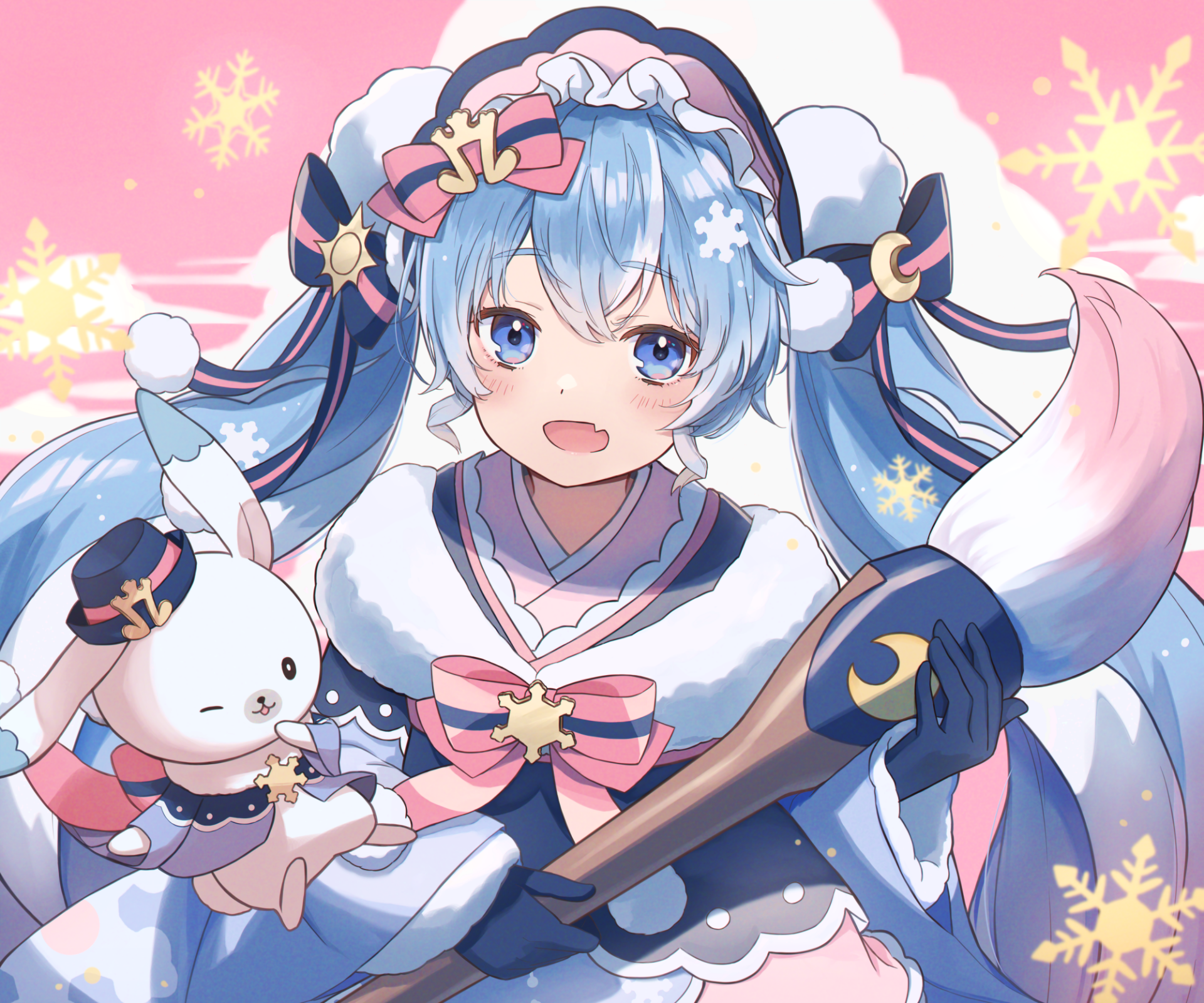 Download Rabbit Yukine Hatsune Miku Anime Vocaloid HD Wallpaper by asika 07m