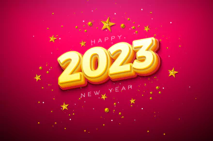Happy New Year holiday New Year 2023 HD Desktop Wallpaper | Background Image