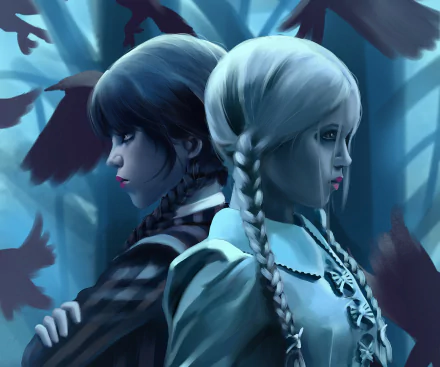  Wednesday Addams &amp; Enid Sinclair by Penguln322