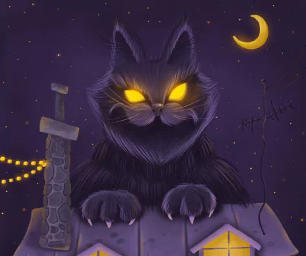 fantasy cat CatNap (Poppy Playtime) HD Desktop Wallpaper | Background Image