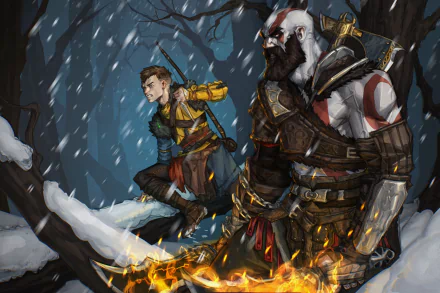  Kratos &amp; Atreus by Jasper Oltmanns