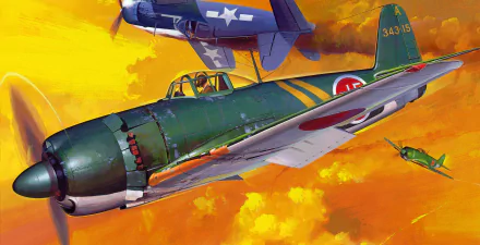 military Kawanishi N1K HD Desktop Wallpaper | Background Image
