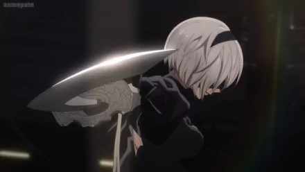 YoRHa No.2 Type B Anime NieR:Automata Ver 1.1a HD Desktop Wallpaper | Background Image