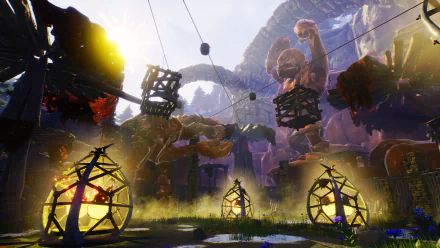 HD desktop wallpaper featuring a dynamic Blacktail game scene with captivating lighting and fantasy environment.