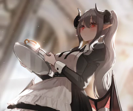 maid succubus Anime girl anime girl HD Desktop Wallpaper | Background Image