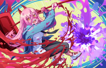 Power (Chainsaw Man) Anime Chainsaw Man HD Desktop Wallpaper | Background Image