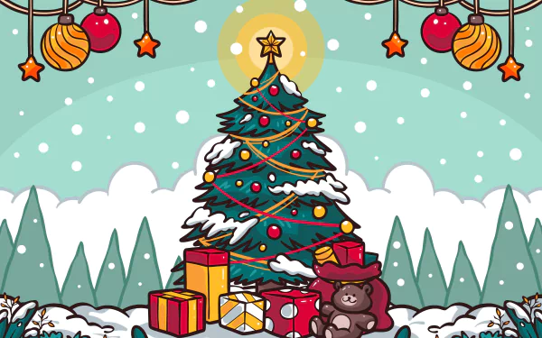 christmas tree holiday Christmas HD Desktop Wallpaper | Background Image