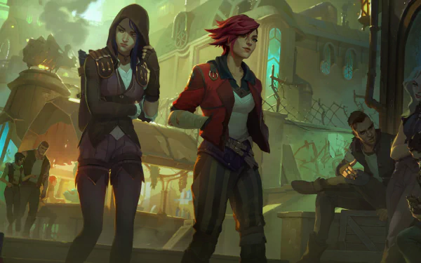 VI (League Of Legends) video game Legends of Runeterra HD Desktop Wallpaper | Background Image