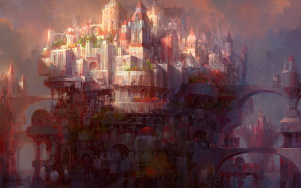 Fantasy Castle Castles HD Wallpaper | Background Image
