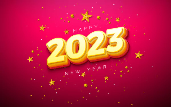 Happy New Year holiday New Year 2023 HD Desktop Wallpaper | Background Image