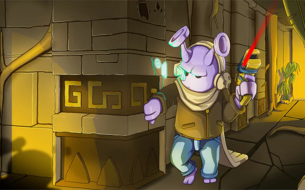  Tayar exploring No'okmul