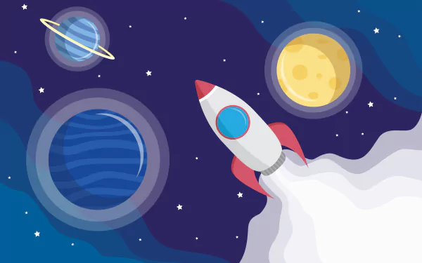Sci Fi rocket HD Desktop Wallpaper | Background Image