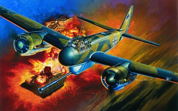 Military Junkers Ju 88 Bombers HD Wallpaper | Background Image