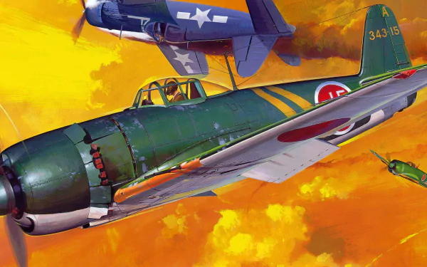 military Kawanishi N1K HD Desktop Wallpaper | Background Image