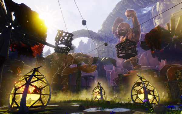 HD desktop wallpaper featuring a dynamic Blacktail game scene with captivating lighting and fantasy environment.