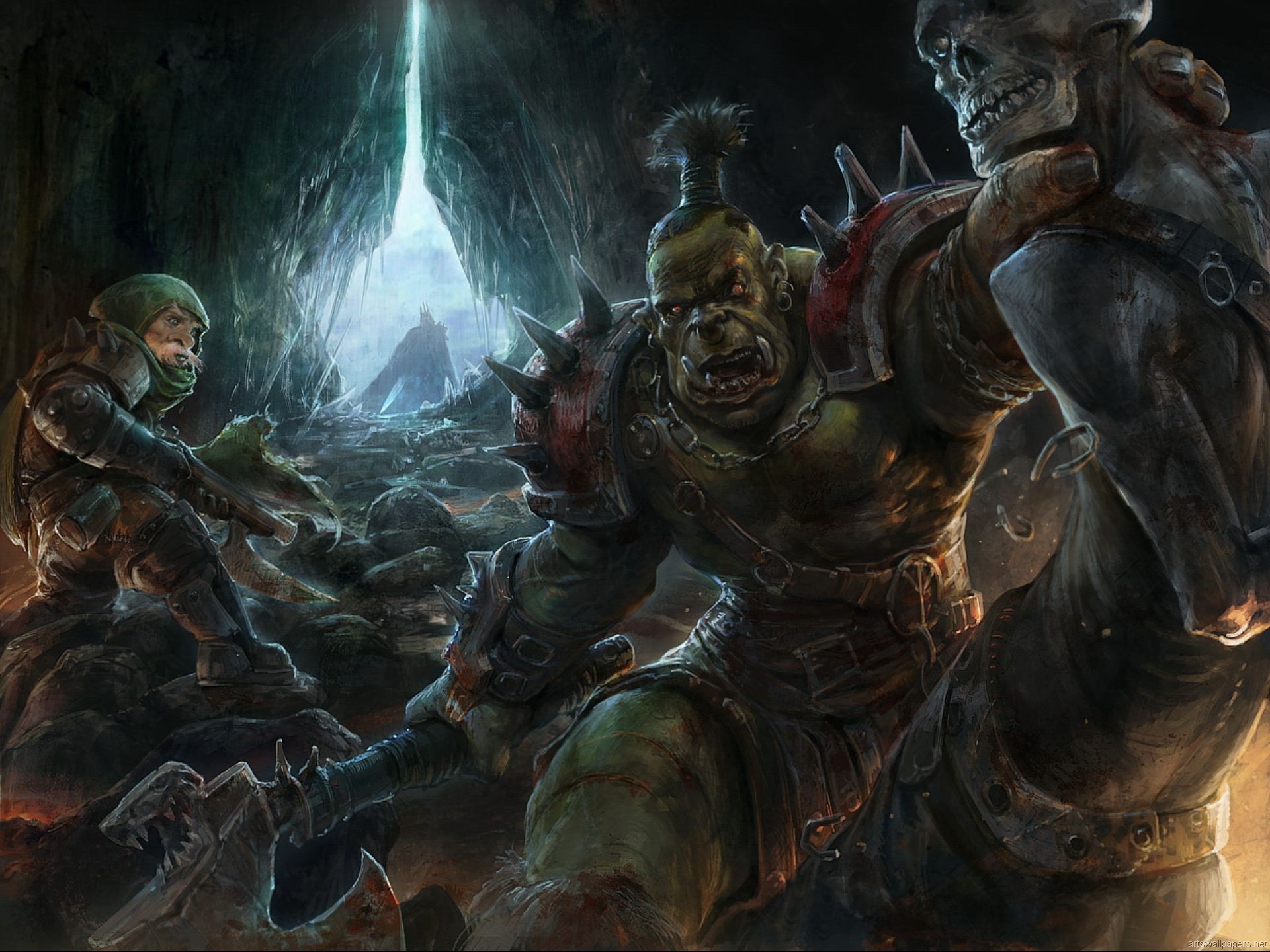 Fantasy Orc desktop wallpaper