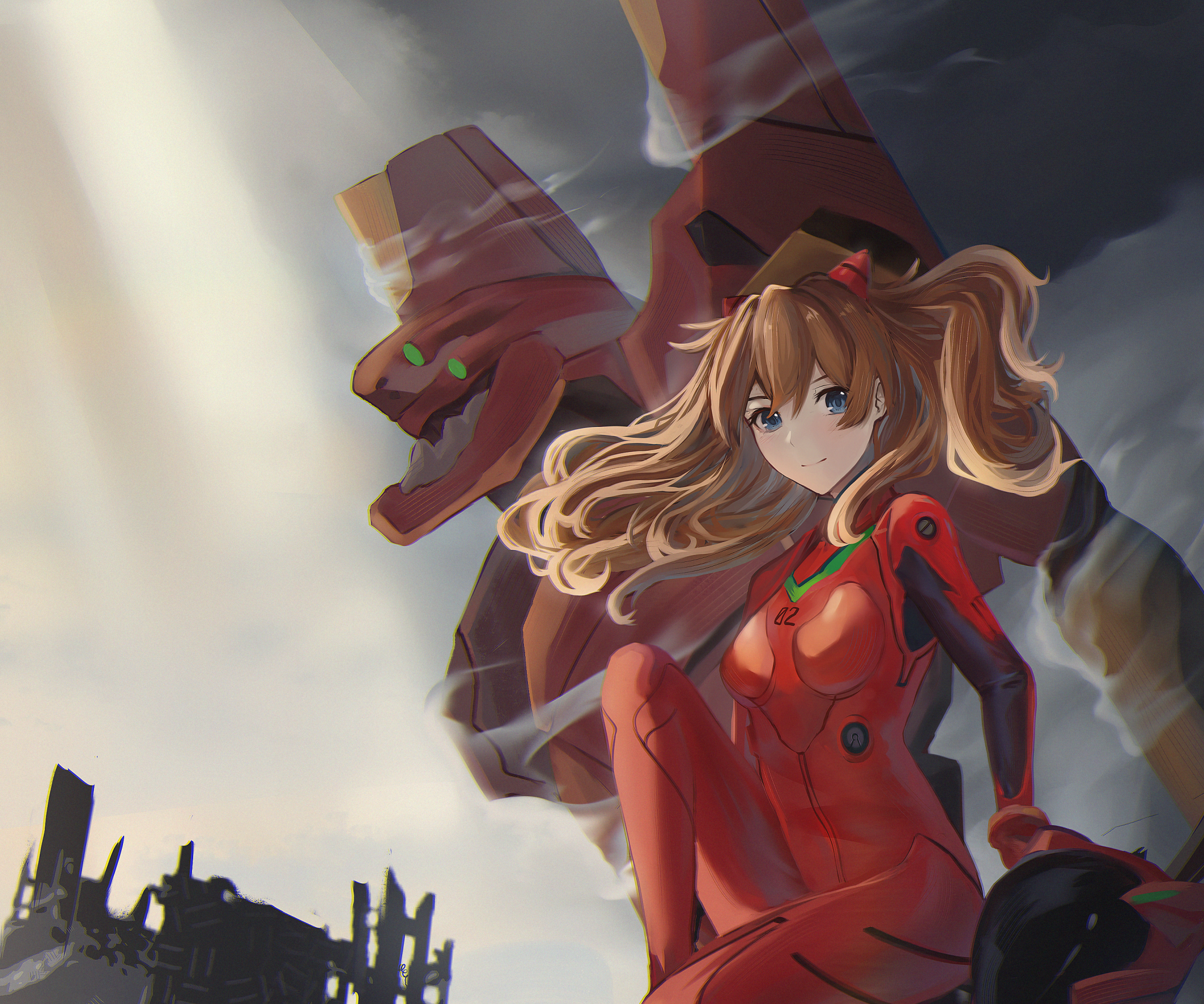 Evangelion Asuka Langley Sohryu Art Wallpaper - Anime Wallpaper