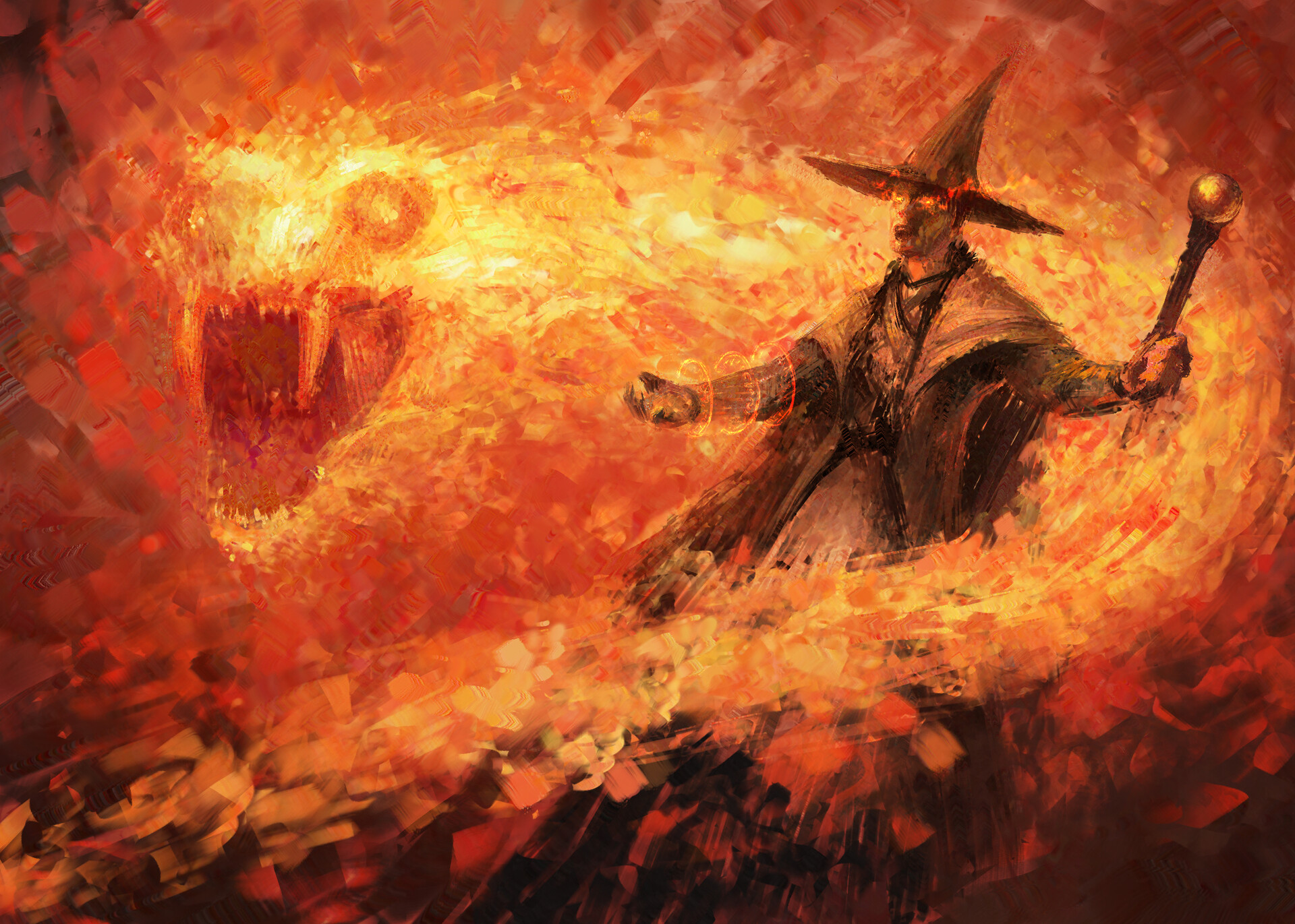 Fire sorcerer by Jo Lieberman