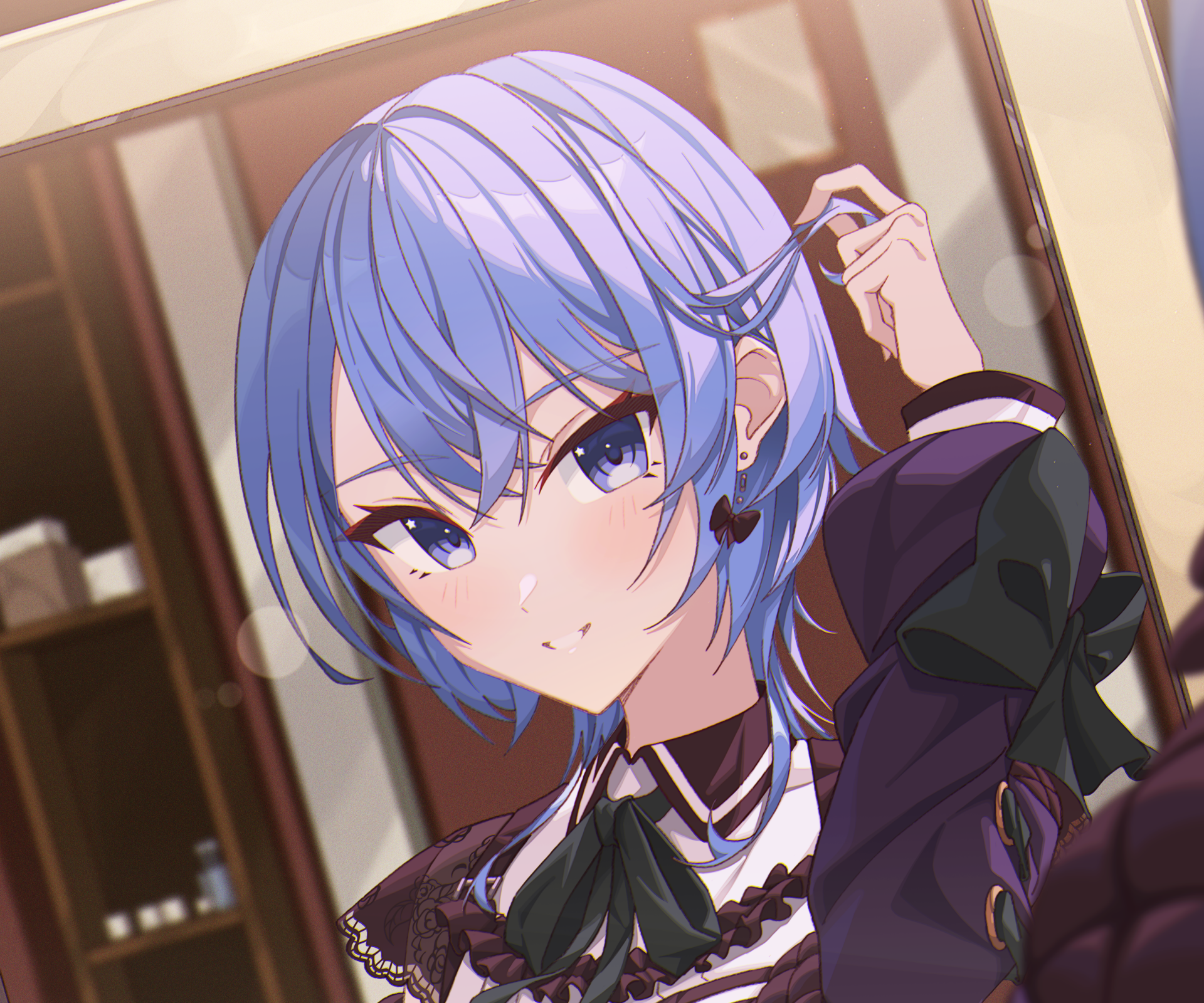 Download Hololive Hoshimachi Suisei Anime Virtual Youtuber HD Wallpaper by Yozora / よぞら