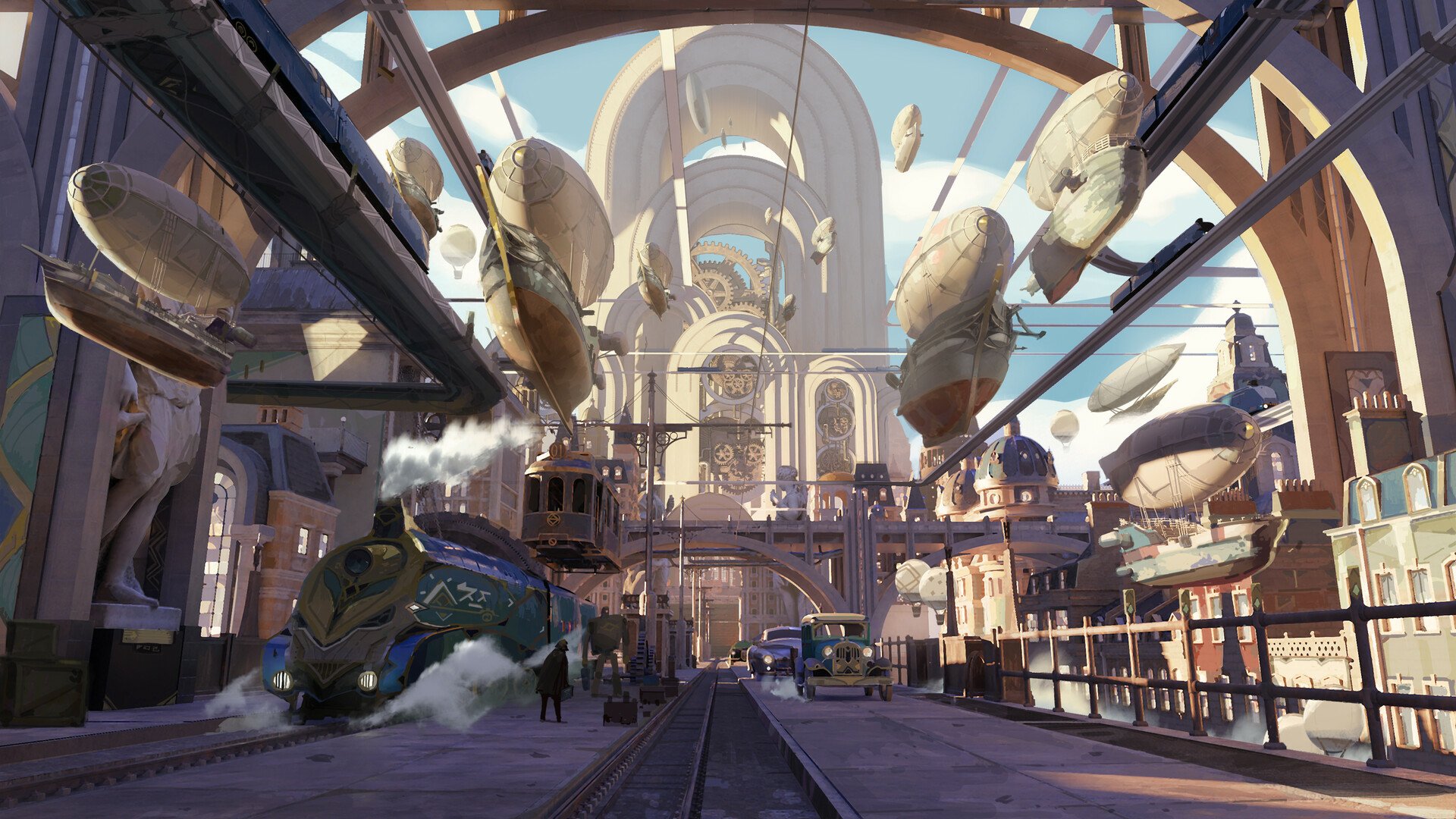 Download Sci Fi Steampunk Dieselpunk HD Wallpaper by Minovo Wang