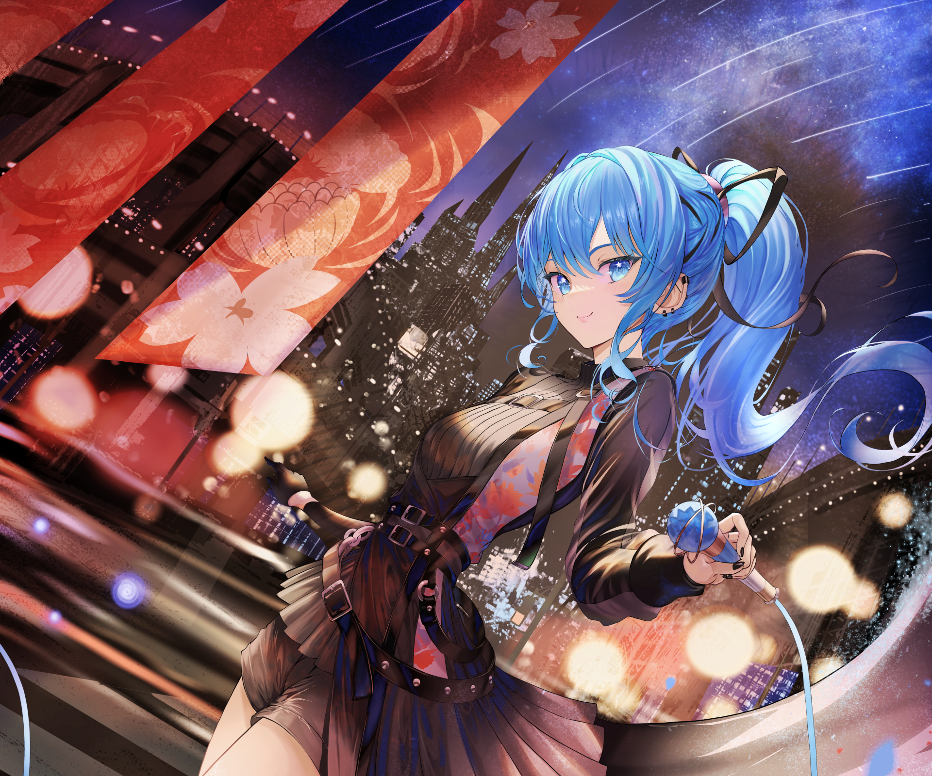 Download Hololive Hoshimachi Suisei Anime Virtual Youtuber HD Wallpaper by atatatatame01