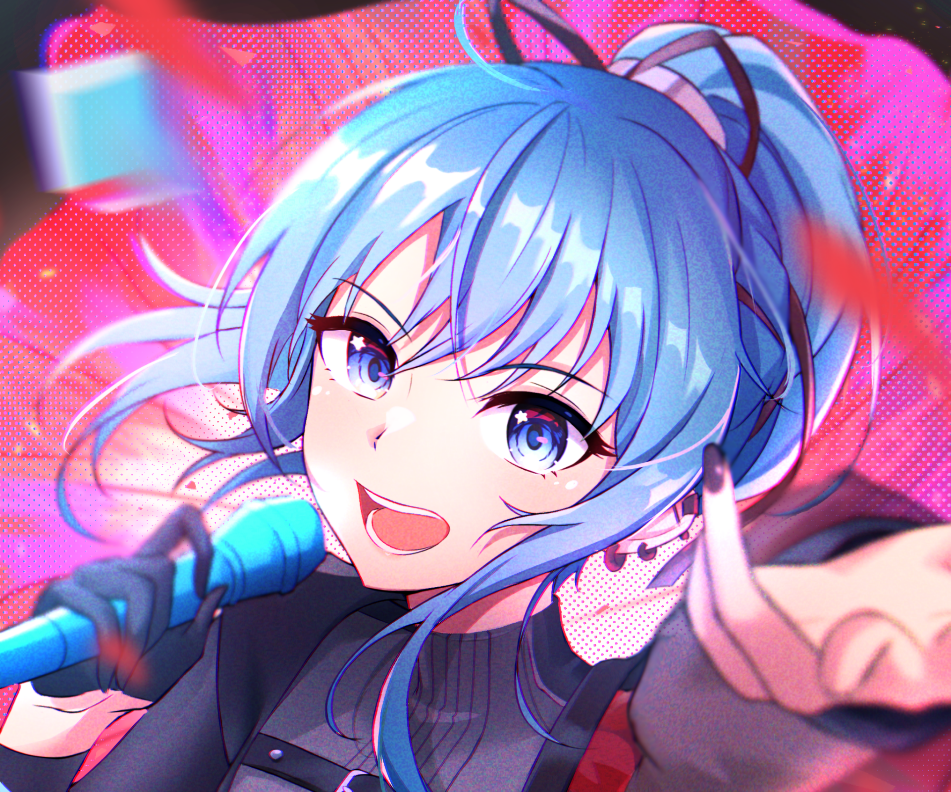 Download Hololive Hoshimachi Suisei Anime Virtual Youtuber HD Wallpaper by テキカ Ramune