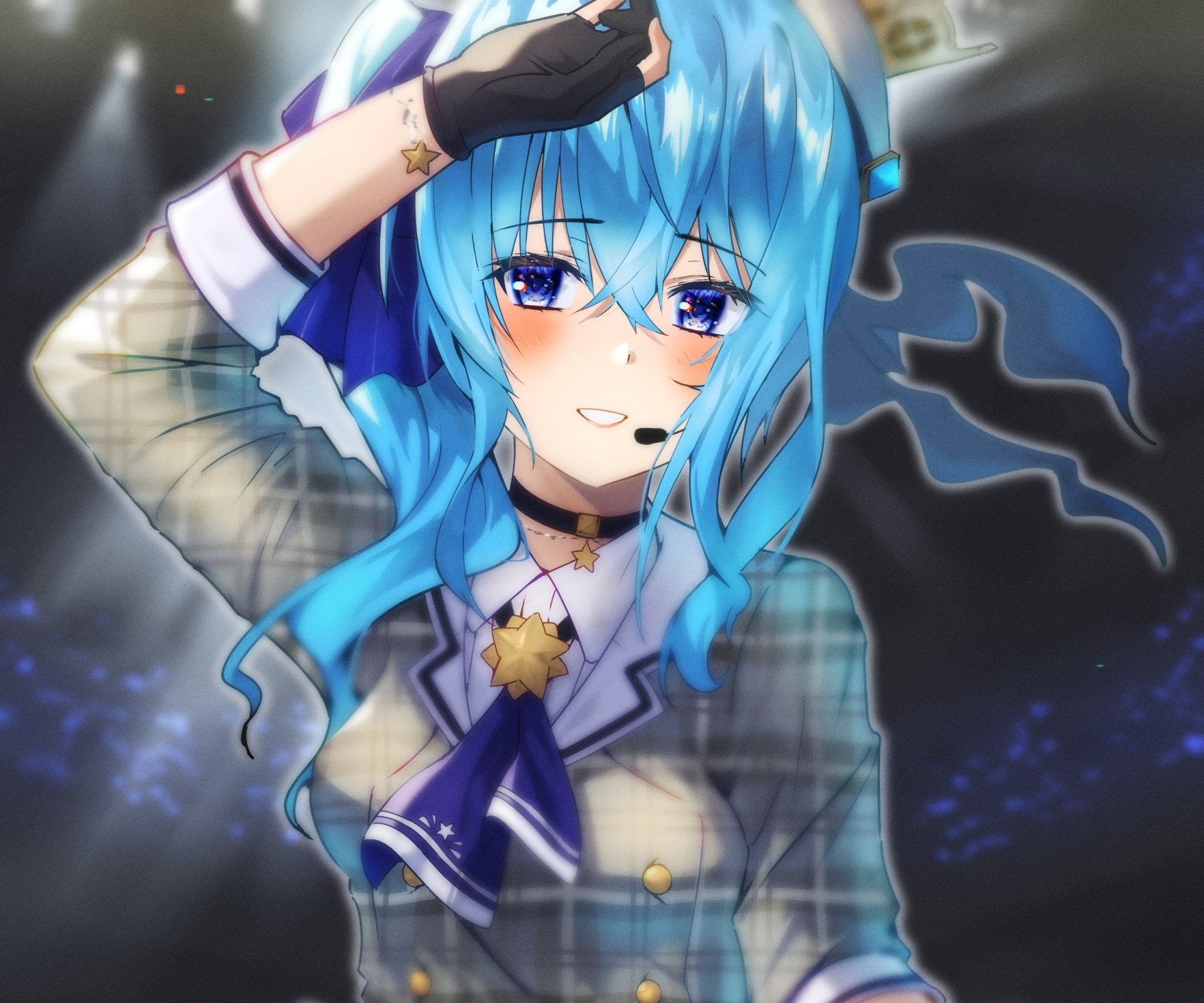 Download Hololive Hoshimachi Suisei Anime Virtual Youtuber HD Wallpaper by cruzango0510