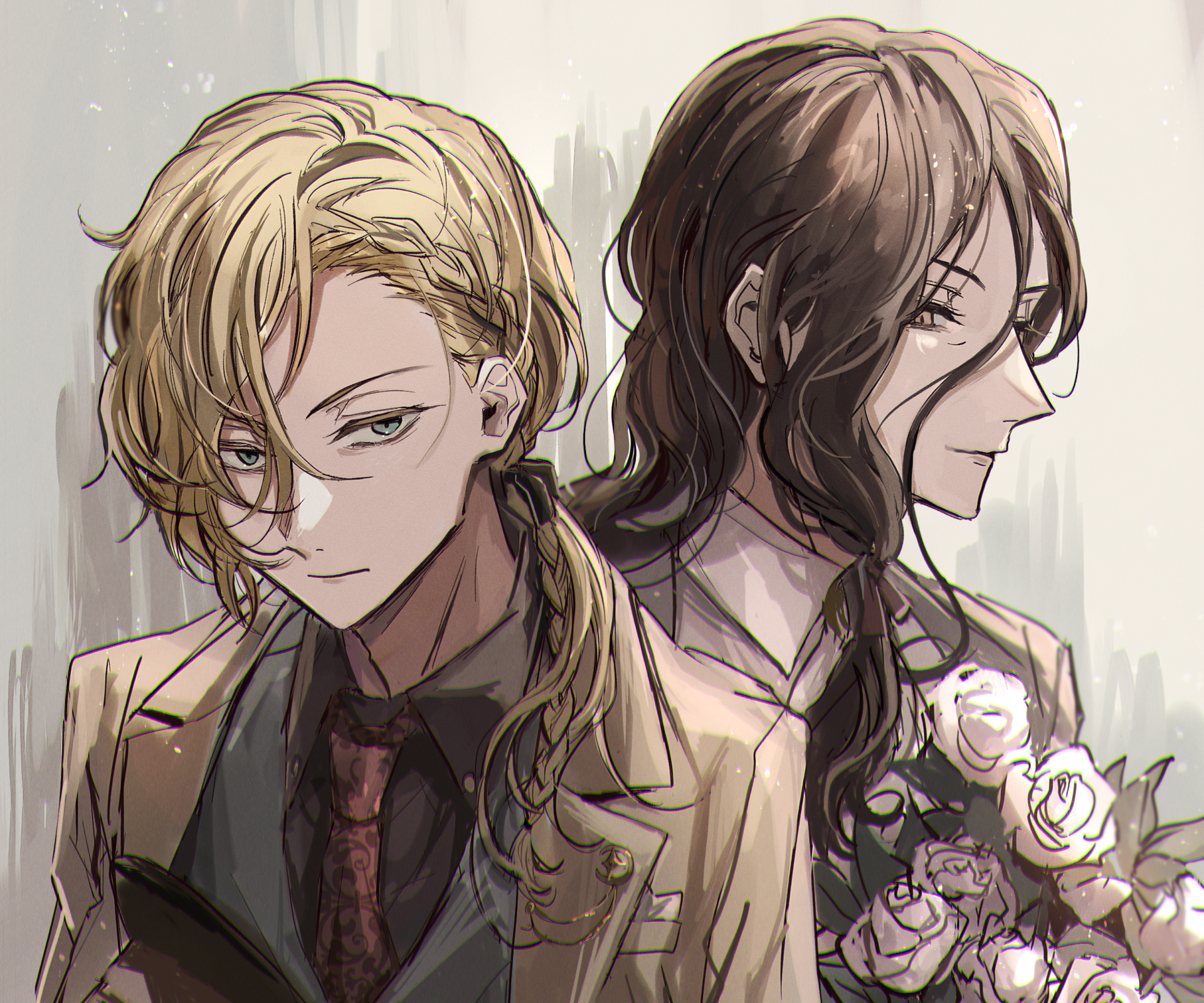 Download Arthur Rimbaud (Bungo Stray Dogs) Paul Verlaine (Bungo Stray Dogs) Anime Bungou Stray Dogs HD Wallpaper by Mochikuma