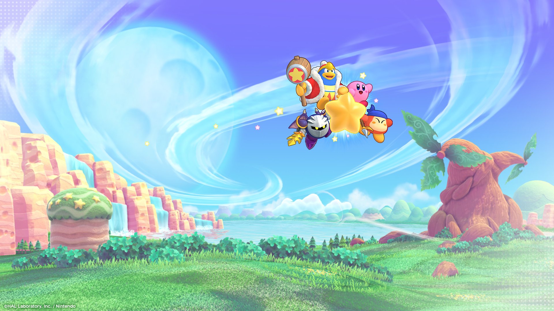 Kirby's High-Flyin' Wallpaper