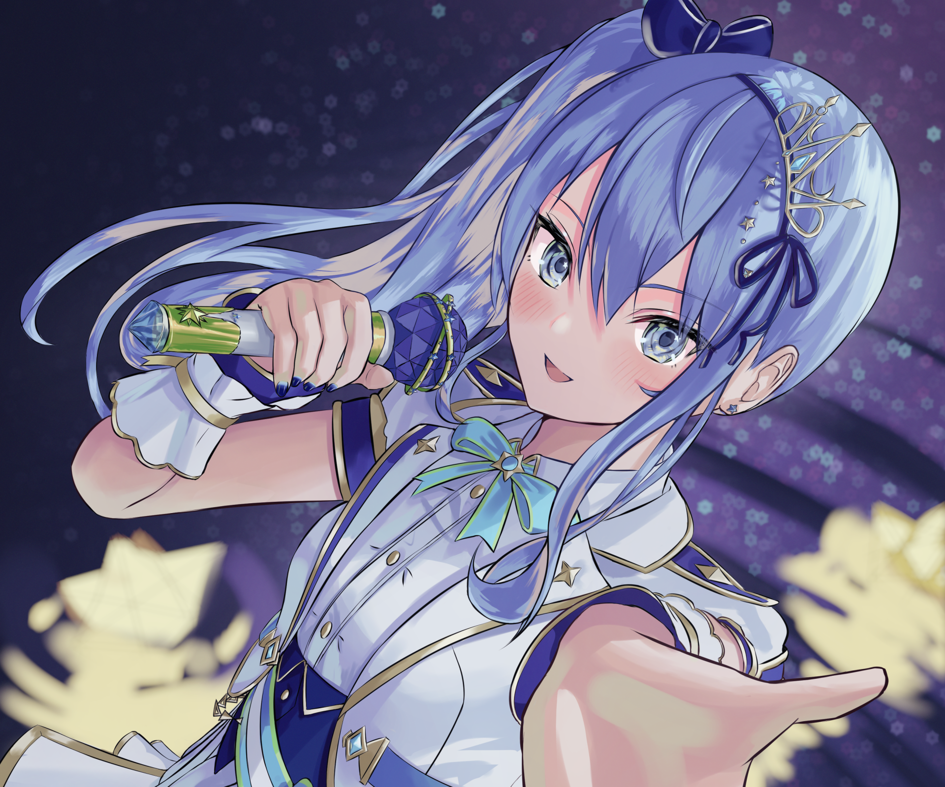 Download Hololive Hoshimachi Suisei Anime Virtual Youtuber HD Wallpaper by Num 9A