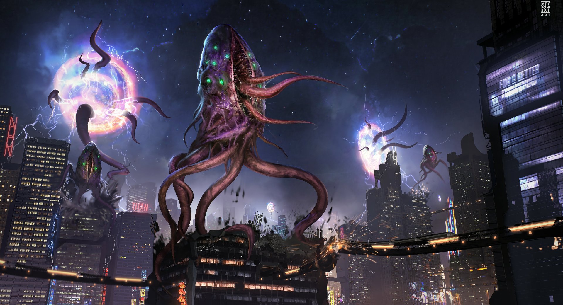 Download Sci Fi Alien HD Wallpaper by Eryk Szczygieł