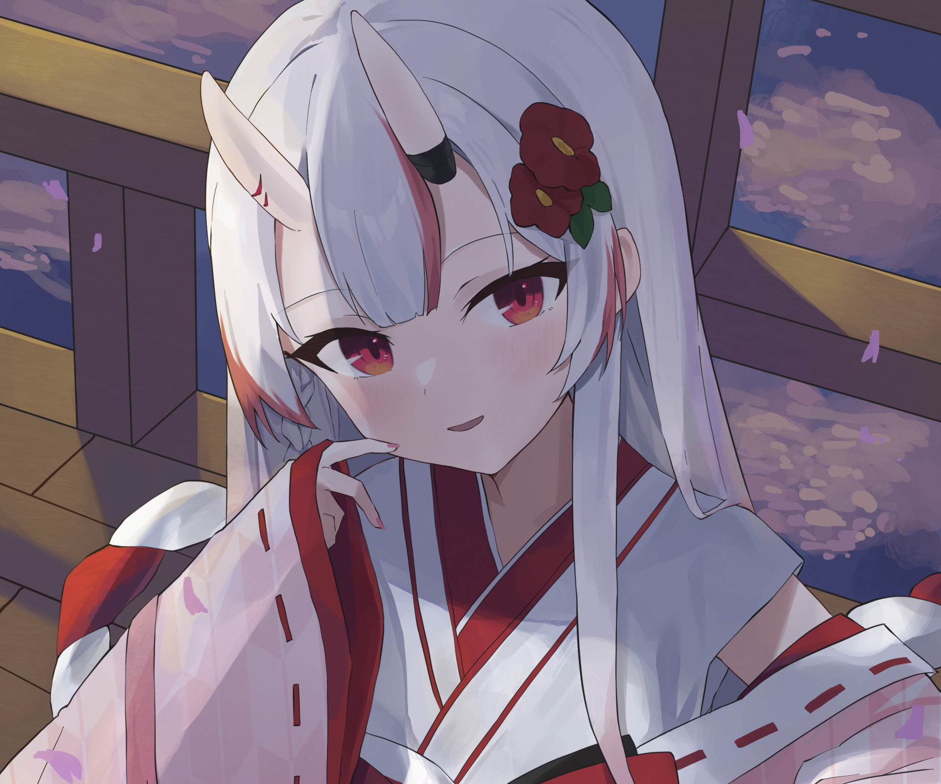 Download Hololive Nakiri Ayame Anime Virtual Youtuber HD Wallpaper by rabi 0118