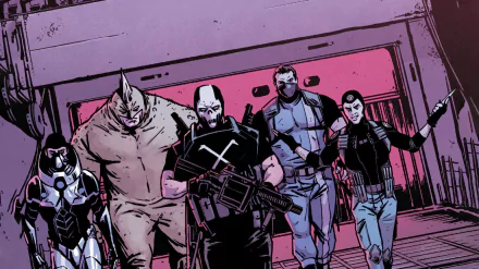 Stilt-Man (Marvel Comics) Bullseye (Marvel Comics) Crossbones (Marvel Comics) Rhino (Marvel Comics) Comic Daredevil HD Desktop Wallpaper | Background Image