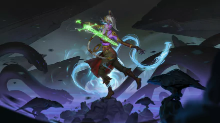 elf fantasy woman warrior HD Desktop Wallpaper | Background Image