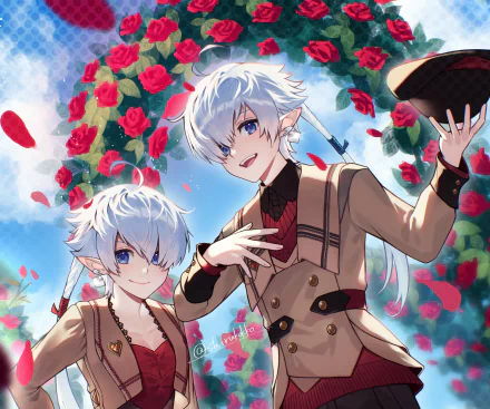  Alisaie Leveilleur &amp; Alphinaud Leveilleur by Shirukokko