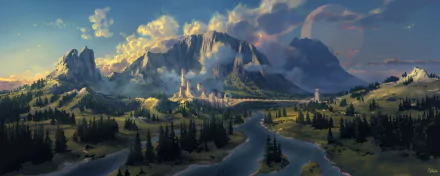 fantasy landscape fantasy landscape HD Desktop Wallpaper | Background Image