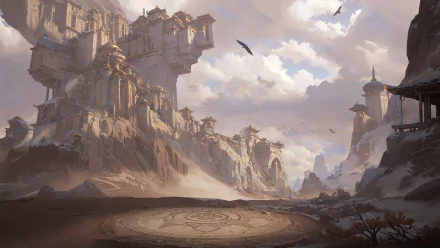 fantasy castle HD Desktop Wallpaper | Background Image