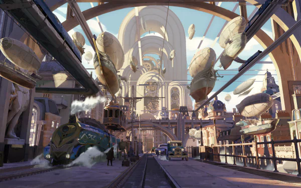 Sci Fi steampunk dieselpunk HD Desktop Wallpaper | Background Image