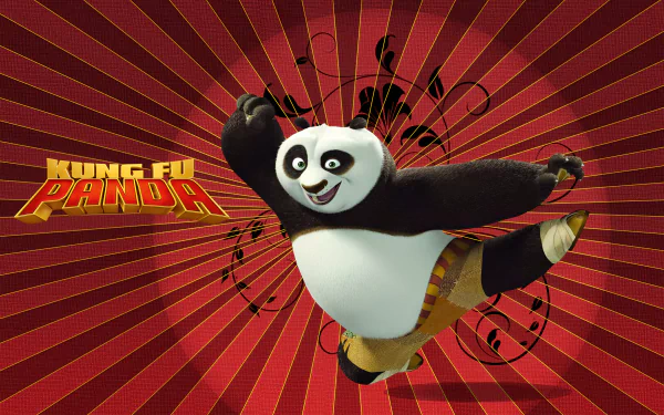 Kung Fu red panda Po (Kung Fu Panda) movie Kung Fu Panda HD Desktop Wallpaper | Background Image