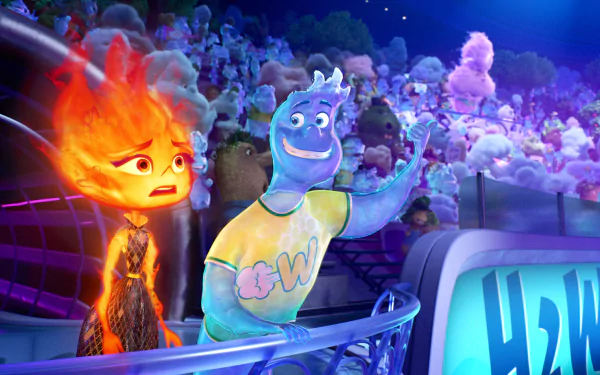 Wade Ripple Ember Lumen movie elemental HD Desktop Wallpaper | Background Image