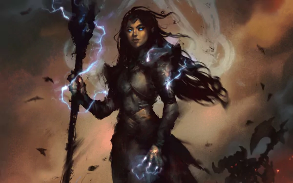 sorceress video game Diablo IV HD Desktop Wallpaper | Background Image