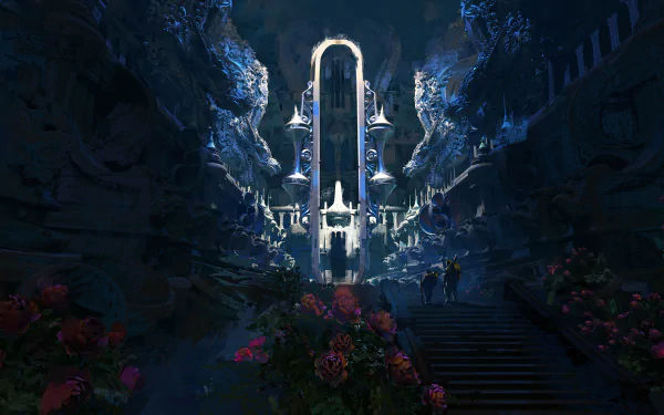 fantasy temple HD Desktop Wallpaper | Background Image