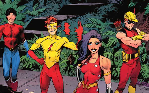 Comics Teen Titans Speedy Wonder Girl Kid Flash Aqualad Wally West HD Wallpaper | Background Image