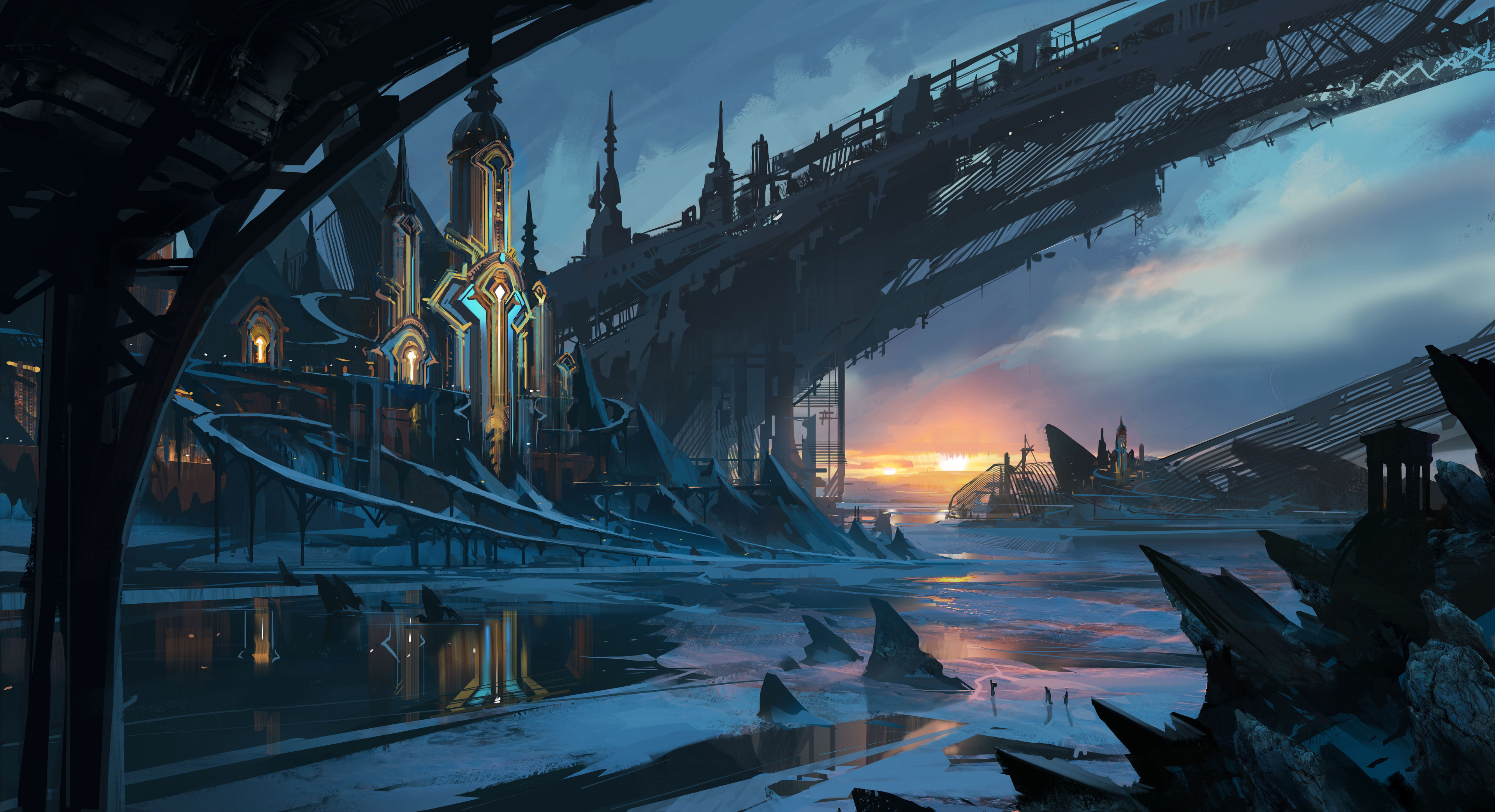Fantasy Building HD Wallpaper | Background Image
