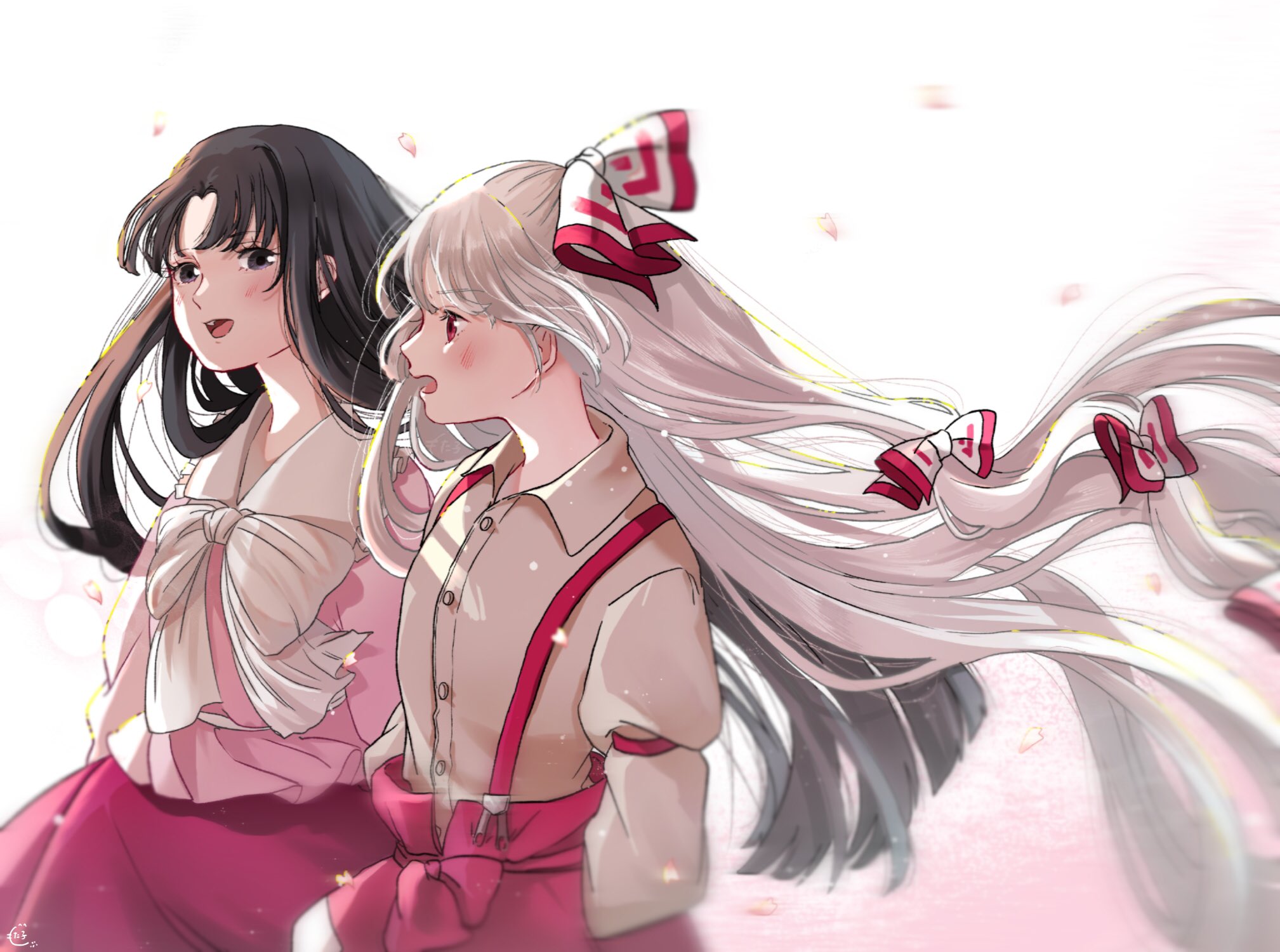 Kaguya and mokou