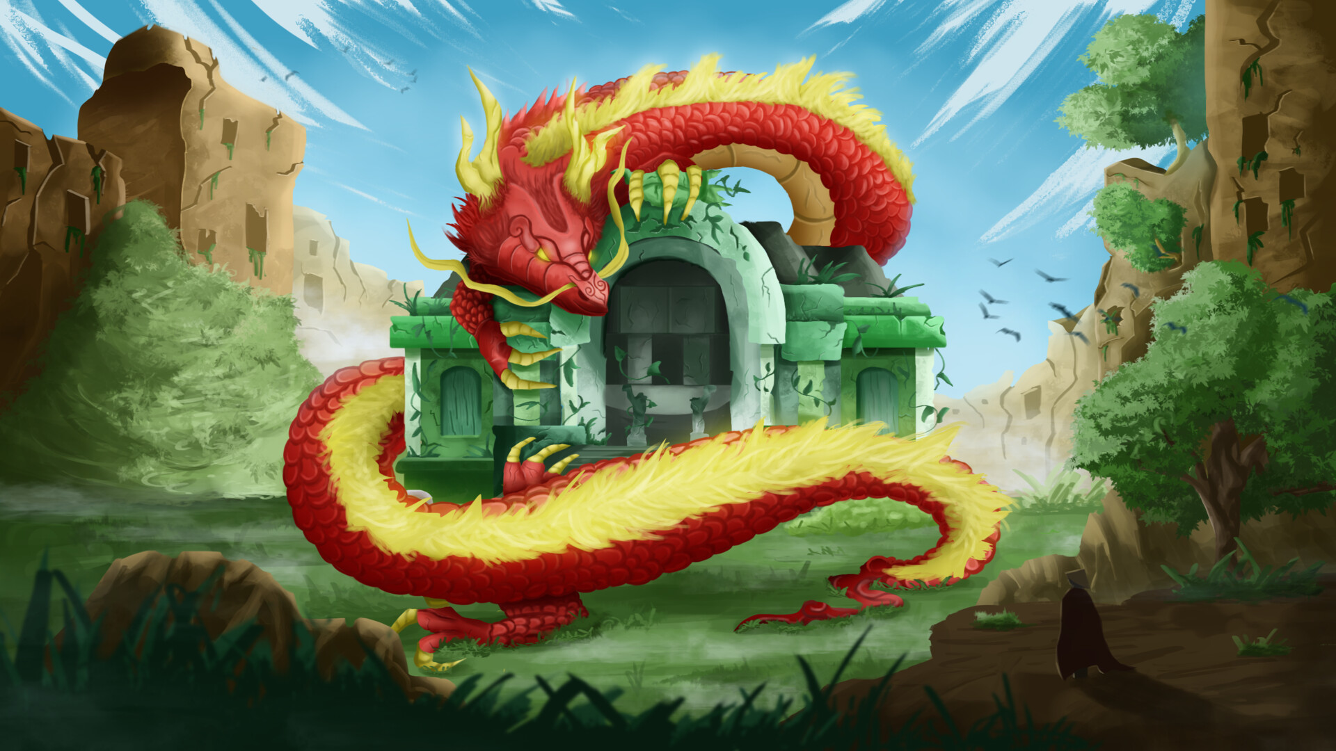 Fantasy Dragon HD Wallpaper by Billy Ngô