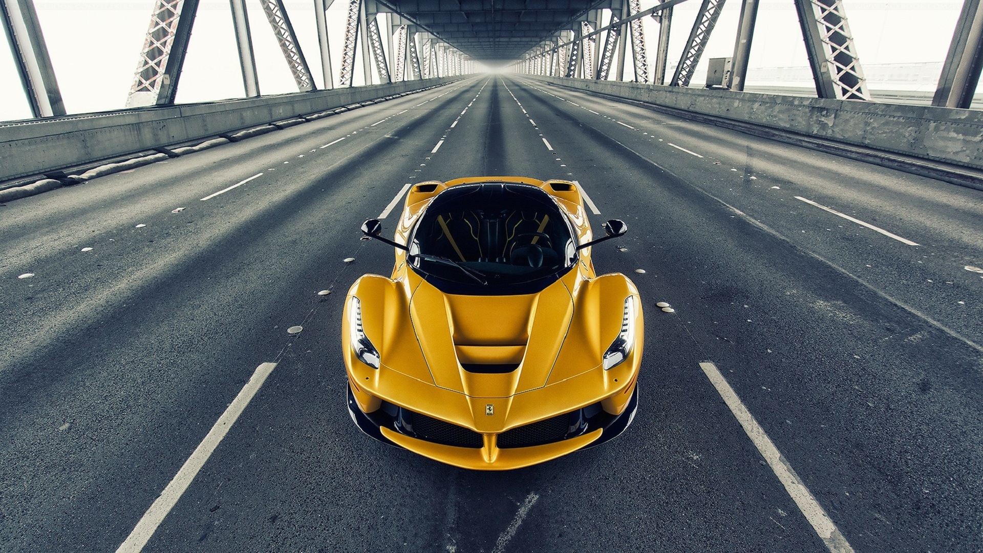 ferrari laferrari front view wallpaper