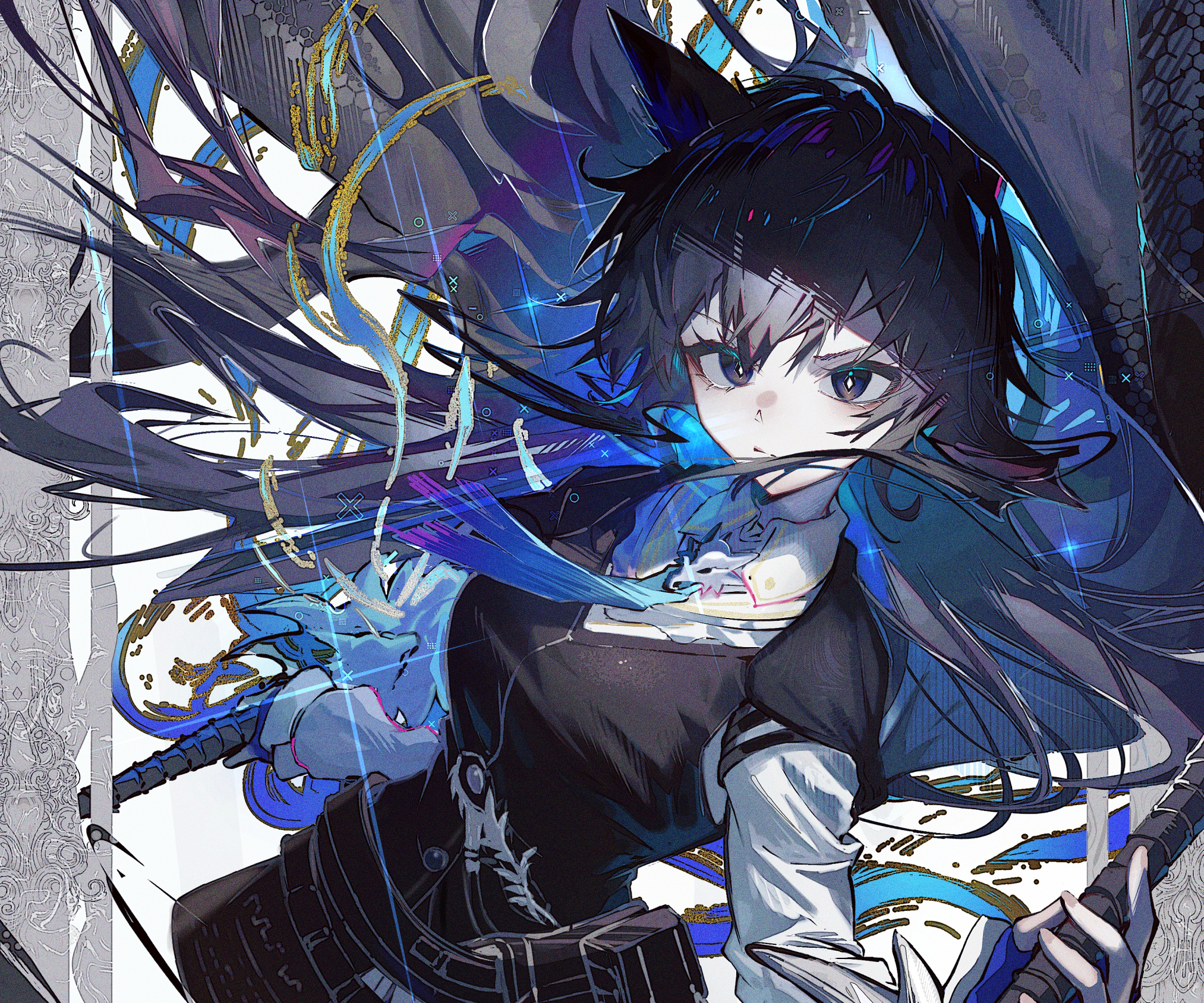 Texas — Arknights HD Wallpaper: Midnight Blade | 2026x1688