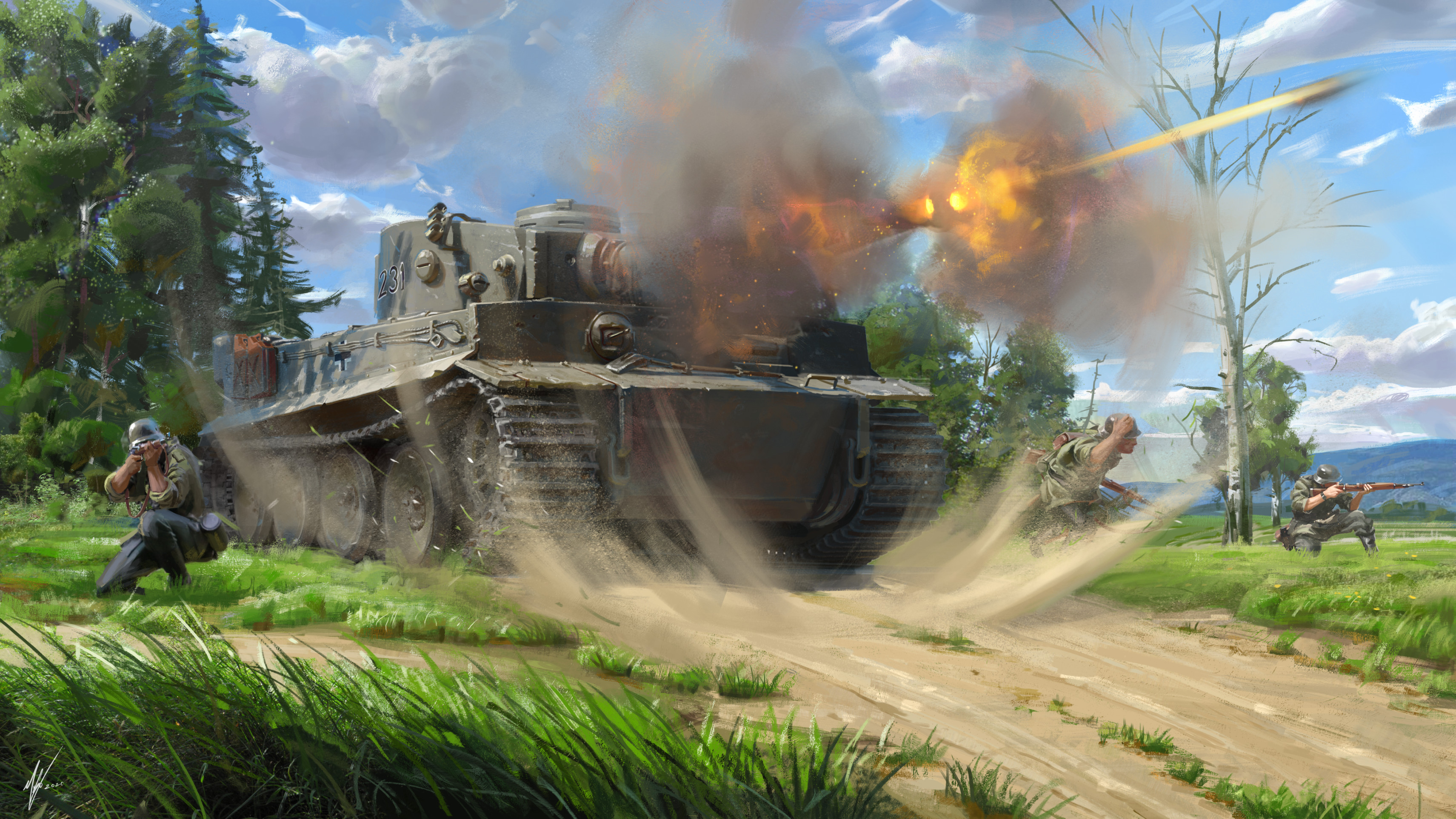 Tank Battlefield V Firestorm 4K Ultra HD Mobile Wallpaper