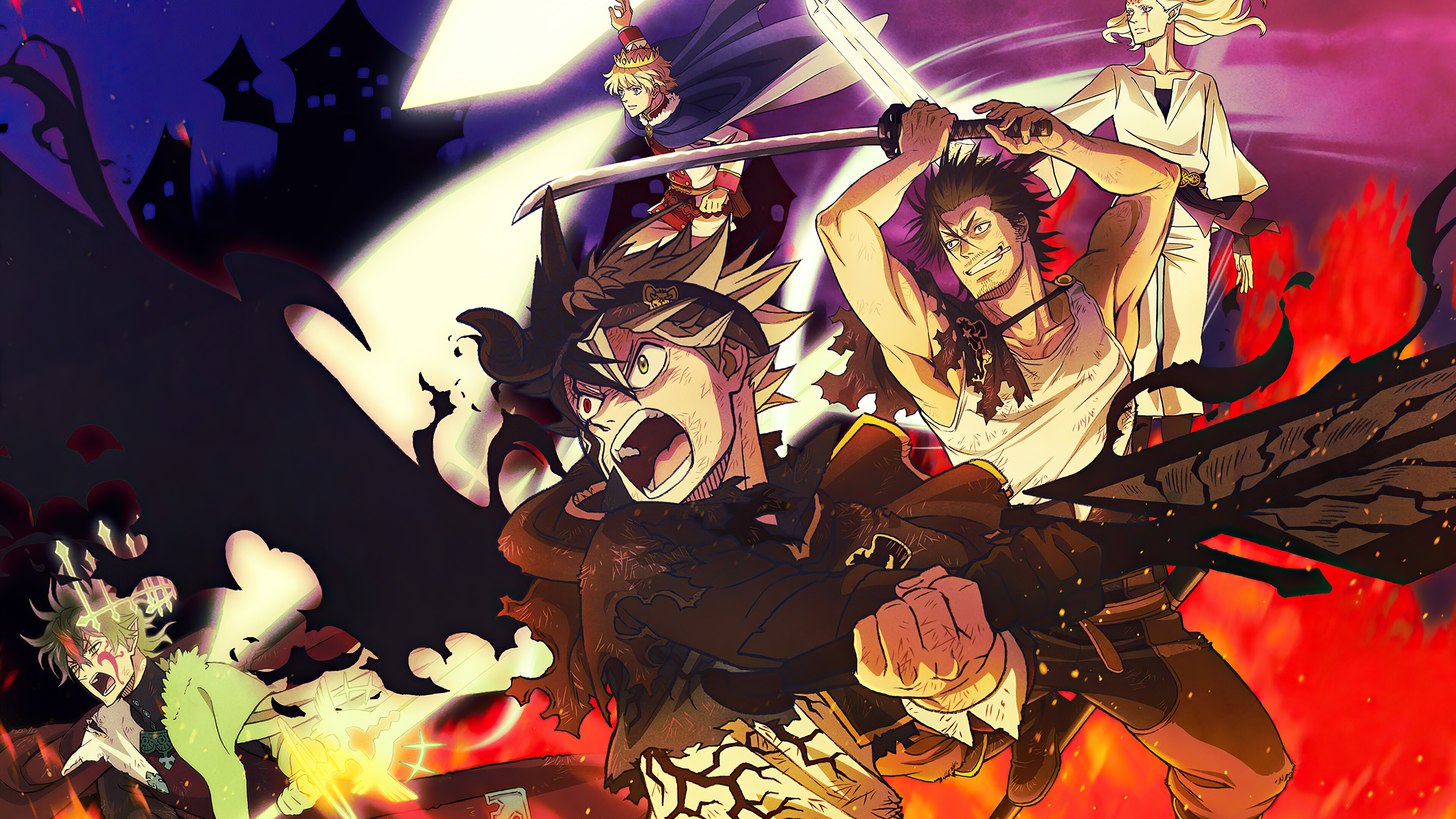 Pin by Puncake4 on Clover  Anime background, Anime wallpapers backgrounds  dark hd, Black clover manga